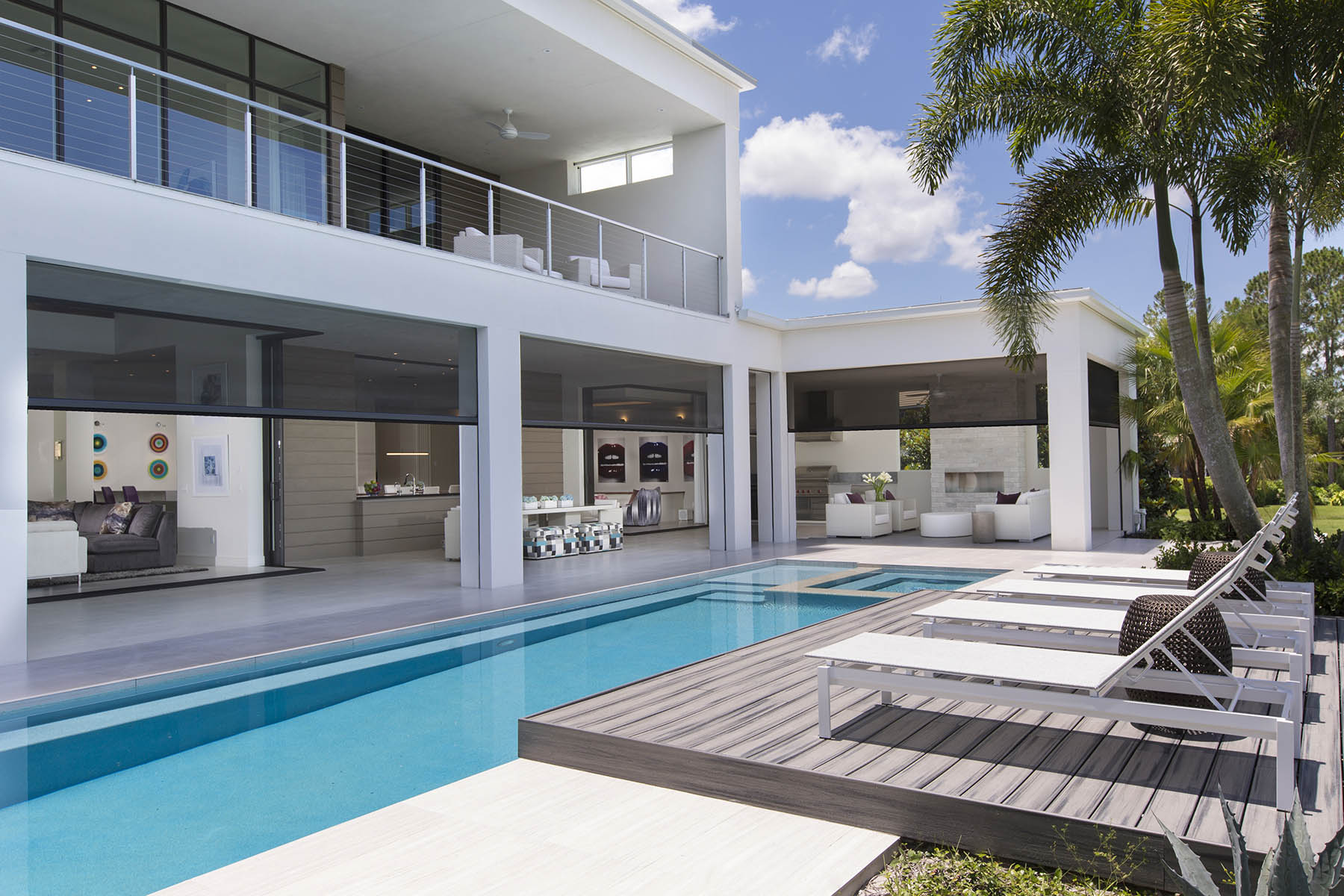 modern residential pool